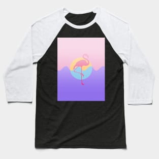 Pink Flamingo Baseball T-Shirt